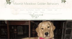 Desktop Screenshot of moonlitgoldens.com