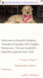 Mobile Screenshot of moonlitgoldens.com
