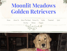 Tablet Screenshot of moonlitgoldens.com